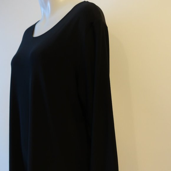 SIMPLI BLACK PULL-OVER BLOUSE TOP SZ XL * - Picture 5 of 10